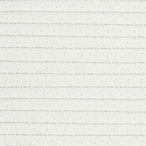 bézs-fehér pamut tárolókosár Ø51 x 33 cm