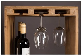 Barna jegenyefenyő bortartó szekrény palackok száma 28, 43,5x118,5 cm Claude – Dutchbone