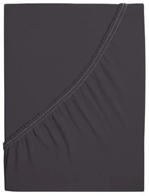 Jersey lepedő kiságyba EXCLUSIVE 70x140 cm antracitszürke