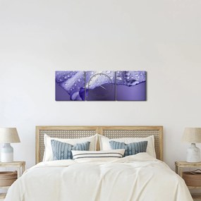 Kép - Szirom cseppekkel (órával) (90x30 cm)