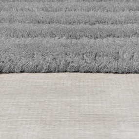 Szürke kézi szövésű gyapjú szőnyeg 200x290 cm Zen Rectangles – Flair Rugs