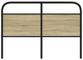 fejtámla sonoma tölgy 120 cm acél és műfa