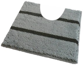 Fürdőszoba-szőnyeg IRSINA Szürke - Szürke / 50 x 50 cm WC kagyló elé, kivágással