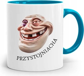 Kék Ajándék Bögre Jóképű Fiúnak, fényképes nyomattal