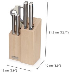Rozsdamentes acél kés készlet tartóval 5 db-os Elevate Fusion – Joseph Joseph