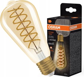 Dekoratív Led izzó ST64 Edison E27 8.8W 60W Tompítható Vintage 1906