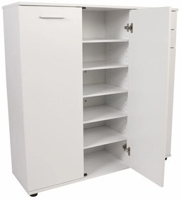 Cipőtároló (cipősszekrény) Adralona 3 (fehér). 1108465