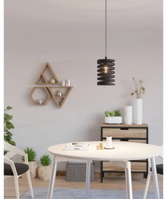 Fekete függőlámpa fém búrával ø 18 cm CREMELLA – EGLO