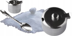 Cukortartó Acél Cukrászda Fedéllel És Kiskanállal