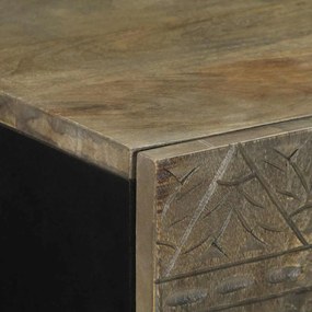 tömör fa mangó komód 90x33x75 cm