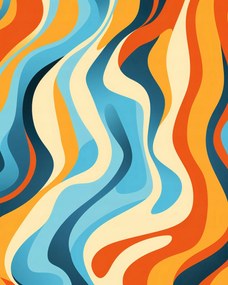 Poszter 40x50cm Táncoló hullámok