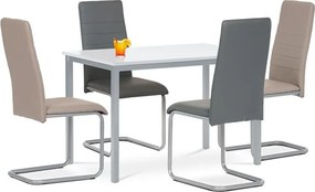 Étkezőasztal 110x70 cm, MDF, fehér, GDT-202 WT