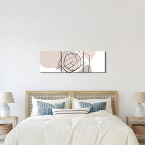 Kép - Női test vonal művészet N⁰1 (órával) (90x30 cm)