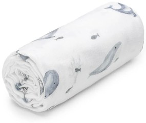 Fehér muszlin gyerek fürdőlepedő 100x120 cm Gerda – T-TOMI