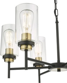Dar Lighting vintage csillár abel fekete darabe0654