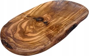 Ovális Olajfa Deszka DS40 Bárka Felvágottak és Sajtok Tálalásához
