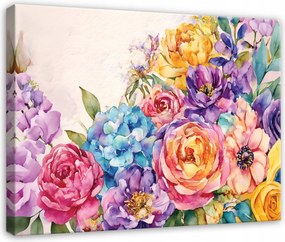 Vászonkép Virágok Absztrakt Modern Nappali Hálószoba 120x80