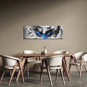 Egy nő portréja kövekkel (órával) (90x30 cm)