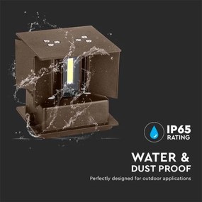 LED Kültéri fali lámpa LED/11W/230V 3000K IP65 barna