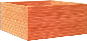 vidaXL viaszbarna tömör fenyőfa kerti virágláda 100 x 100 x 46 cm