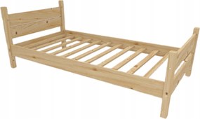 Fa ágy 90x200 +váz Gyártó Környezetbarát Tömör Nyers Erős