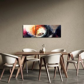 Kép - Az árvíz örvényében, akvarell (órával) (90x30 cm)