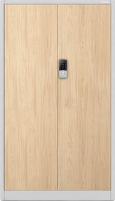Irodai fém szekrény számzáras szürke / sonoma tölgy: Eco Design DANIEL, 900 x 1850 x 400 mm