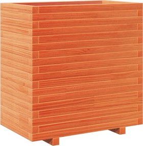 vidaXL viaszbarna tömör fenyőfa kerti virágláda 70x40x72,5 cm