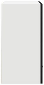 vidaXL Felfüggeszthető szekrények - 2 csomag - Fekete tölgy, 100x31x60 cm - Műgyantából