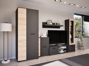 Ventura szekrénysor (Antracit-Sonoma) modern