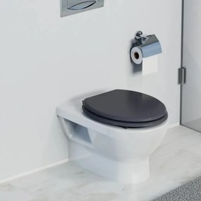 Schütte 80104 - SPIRIT antracit WC-ülőke, SoftClose, MDF fa