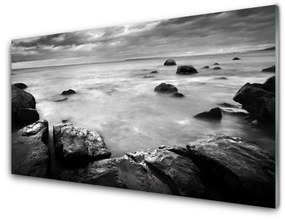 Modern üvegkép Sea Rock Landscape 120x60cm
