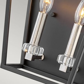 Quintiesse STINSON QN-STINSON2-BK Fali lámpa 2x60W/E14