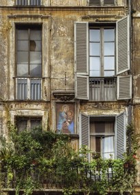 Poszter 39,5x55cm Régi épület Rómában, Assaf Frank