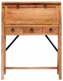 vidaXL tömör akácfa íróasztal 90 x 40 x 107 cm