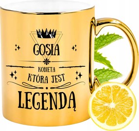 Prémium Arany Csillogó Bögre Ajándék Nyomtatott Fotóval