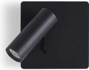 RENDL MIG nástěnná černá 230V LED 3W 30° 3000K