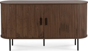 Komoda TRISH 140 cm Dwudrzwiowa Rozsuwana Orzech