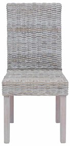 Étkezőszék 2 pcs Fehér Mosás 45 x 54 x 93 cm Tömör Mahagóni Fa