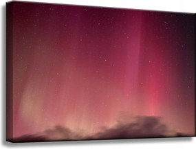 Vászonkép Kozmosz Északi fény Vörös égbolt Csillagászat 60x40