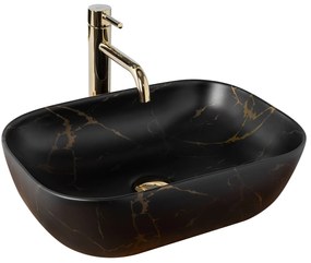 Pultos Mosdó Rea Belinda Black Marble Mat