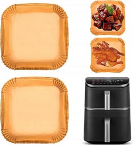 Papírbetét Zsírmentes Olajsütőhöz 300db 20x20cm Air Frye Tálcák