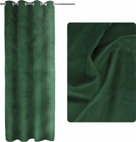 Sötétítő függöny velúr átvezető 140x250 Palackos Zöld Pacific