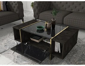 Dohányzóasztal Veyron - Black, Gold