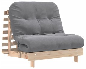 tömör fenyőfa futon kanapéágy matraccal 80 x 206 x 11 cm