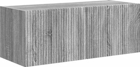 vidaXL TV Fali Szekrény Szürke Sonoma 60 x 31 x 29.5 cm Faanyag