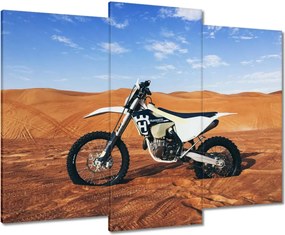 Vászonkép 90x70 Motocross a sivatagban