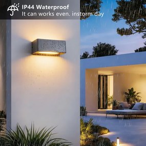 Brilagi - LED kültéri fali lámpa DONNANI LED/7W/230V 20 cm antracit IP44