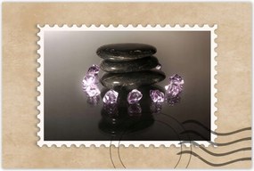 Poszterek 60x40 Lila kristályok