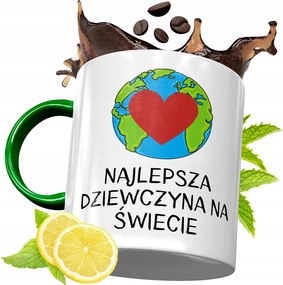 Zöld Bögre Feleség Barátnőjének Ajándék fényképes nyomattal